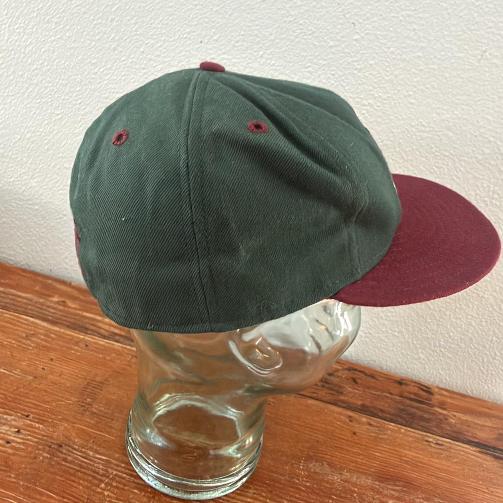 Vintage Utah Utes New Era 5950 Pro model 100% Wool Y2k Fitted 7 3/8 made in USA - Picture 4 of 11